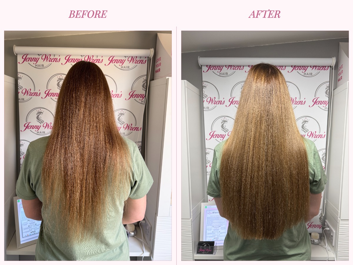 Hair extension transformation