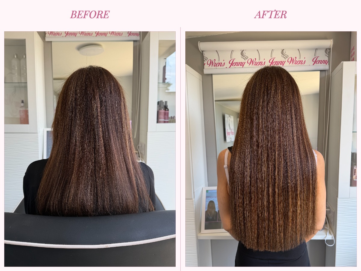 Hair extension transformation
