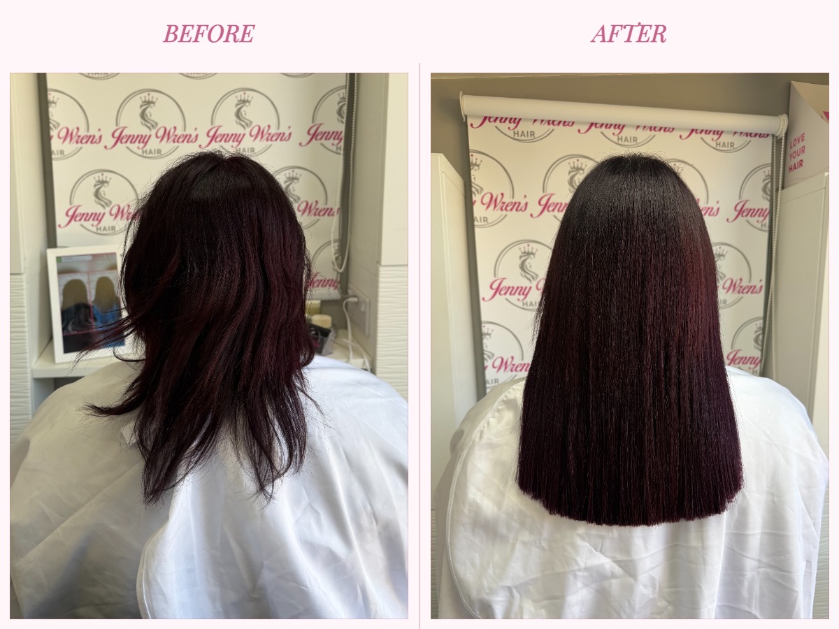 Hair extension transformation