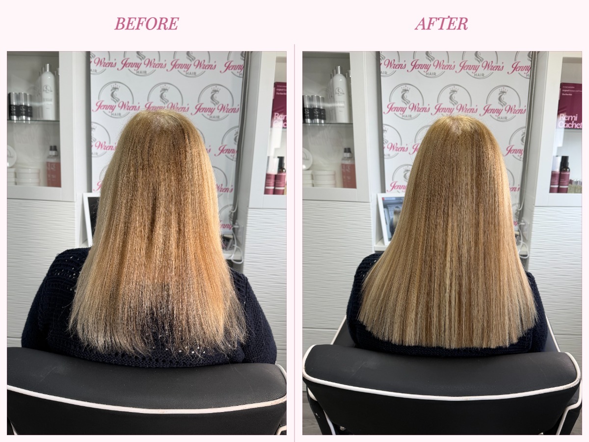 Hair extension transformation